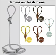 Szelki dla psa i smycz łańcuchowa dla małego psa